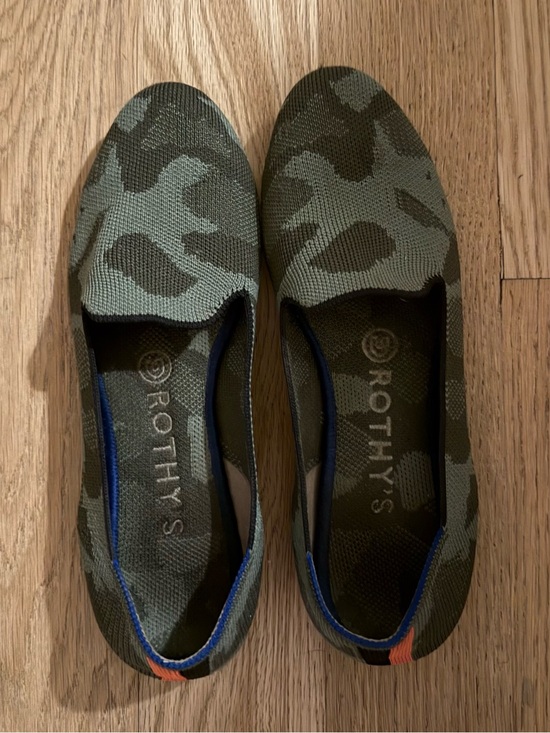Rothy's Shoes - Rothy's Olive Green Camo Slip-On Flats